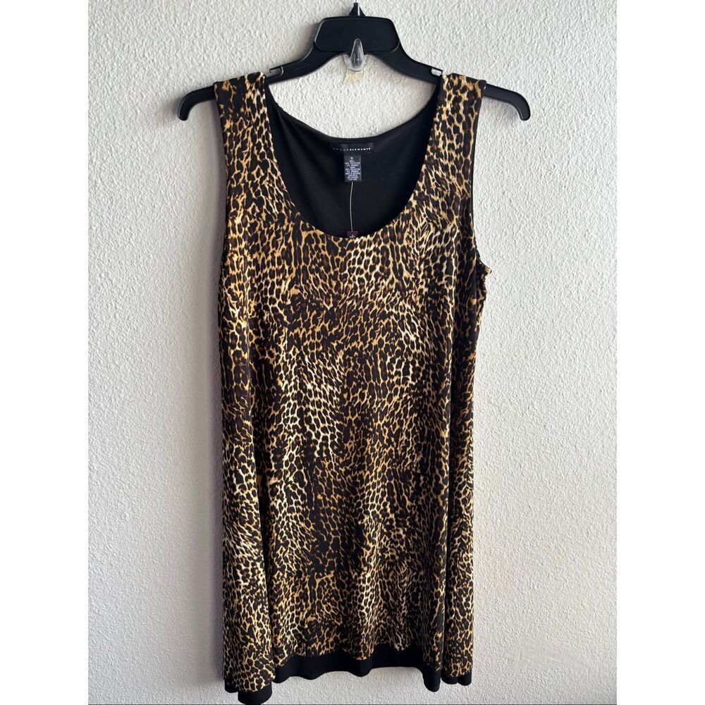 Grace Elements Leopard Print Sleeveless Dress